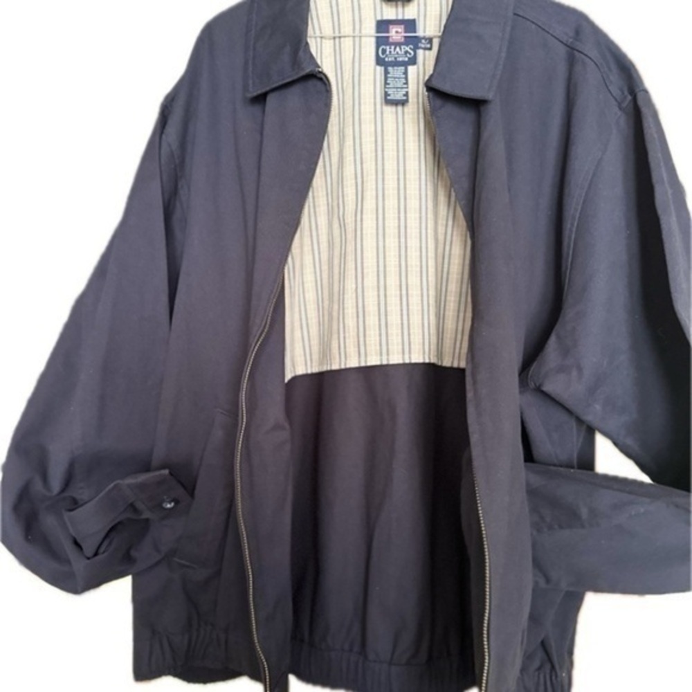 CHAPS Men’s Blue Jacket XL 
Preppy Classic Golf Business MidWeight 
Spring Fall - Picture 5 of 8